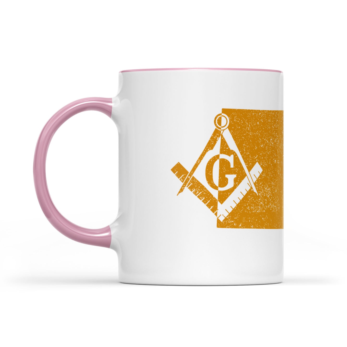 South Dakota square & compass freemason symbol state map - Accent Mug