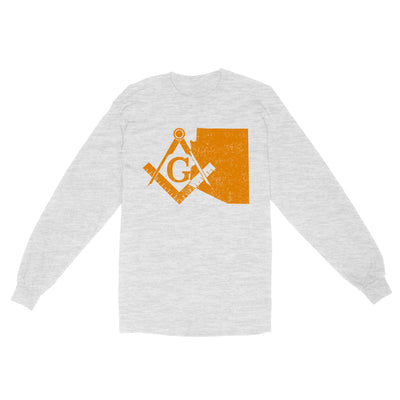 Arizona Freemason State Map Square & Compass Symbol - Long Sleeve