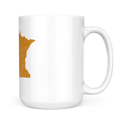 Minnesota square & compass freemason symbol state map - White Mug