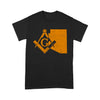 Arizona Freemason State Map Square & Compass Symbol - T Shirt