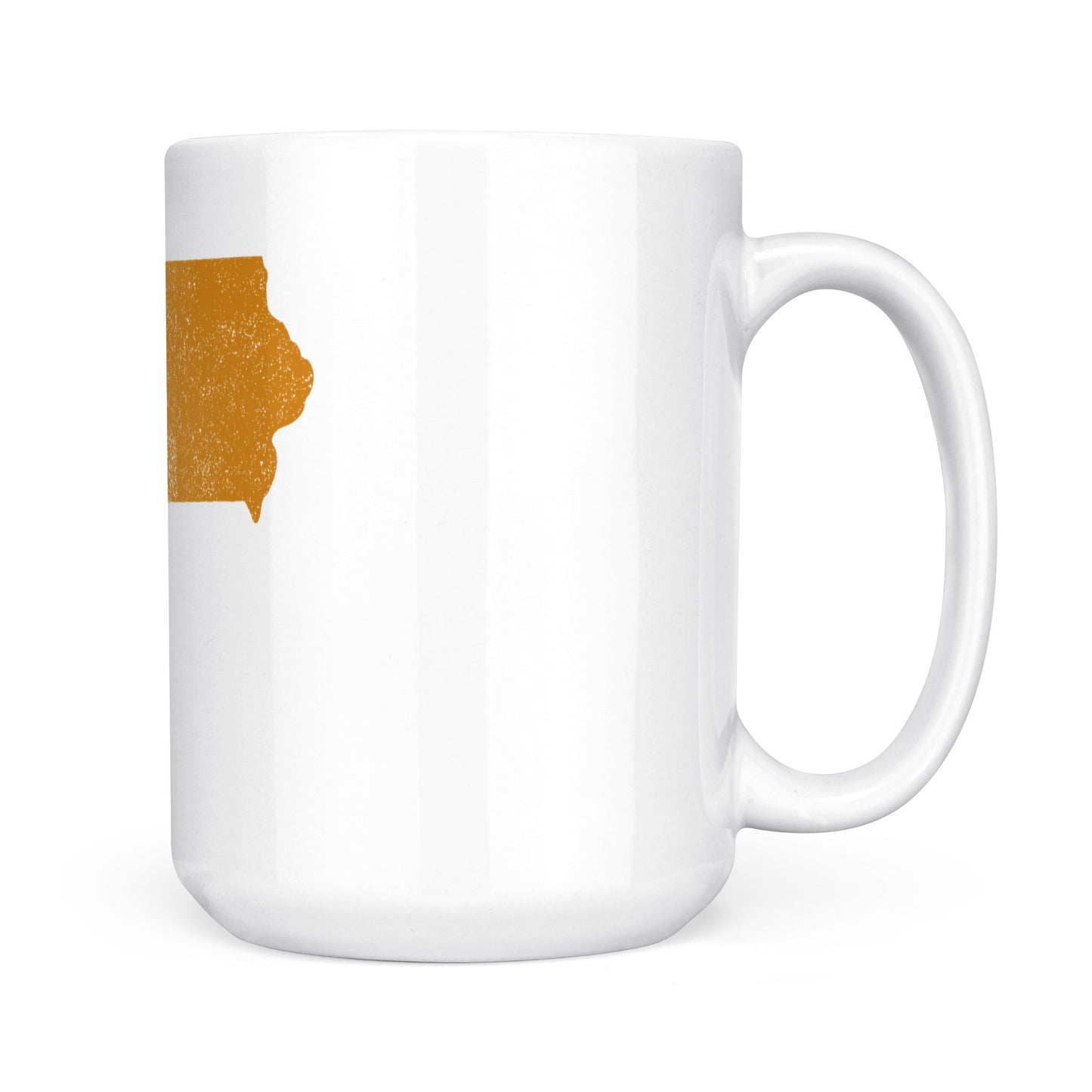 Iowa square & compass freemason symbol state map - White Mug