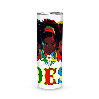 OES Black Beautiful Sisters Squad Team FATAL - Skinny Tumbler - OES230710_05