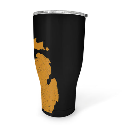 Michigan Square & Compass Freemason symbol state map - 30oz Fat Tumbler