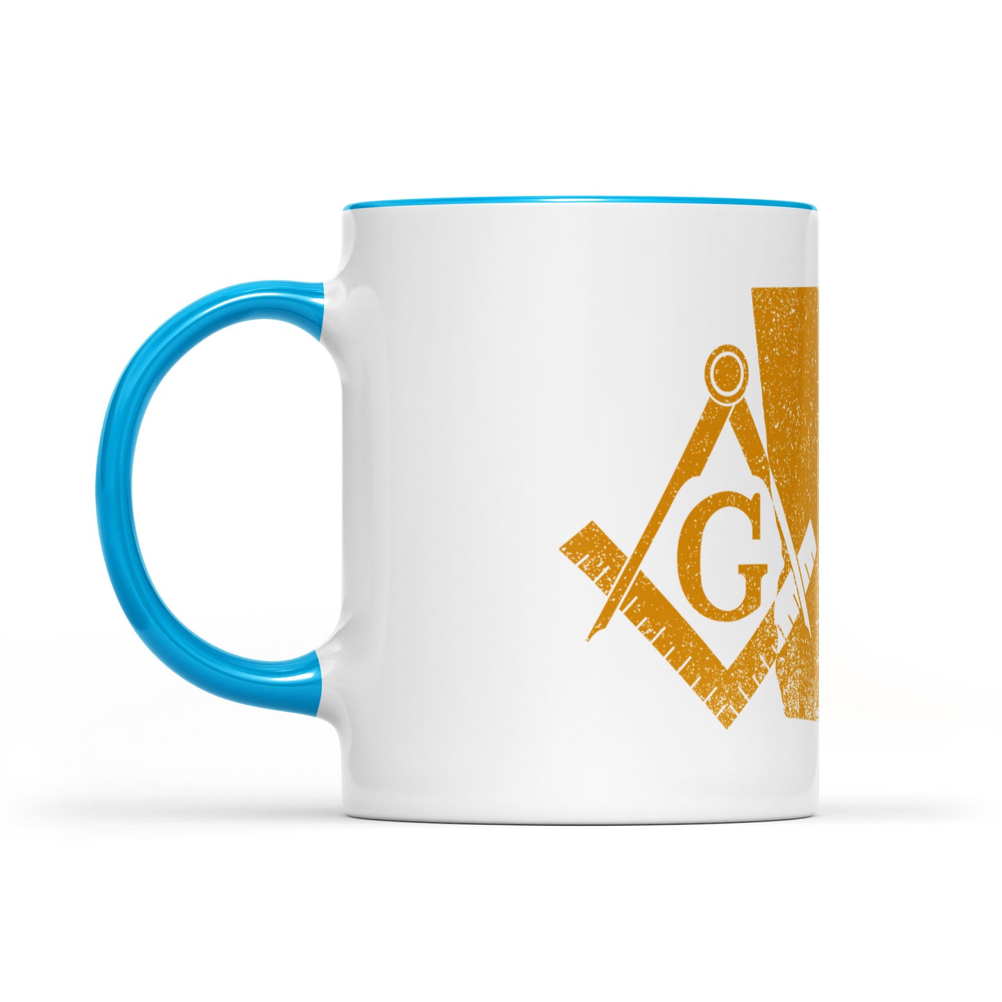 Georgia square & compass freemason symbol state map - Accent Mug