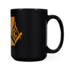 New Mexico square & compass freemason symbol state map - Black Mug