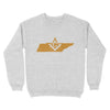 Tennessee Freemason State Map Square & Compass Symbol - Sweatshirt