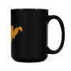 West Virginia square & compass freemason symbol state map - Black Mug