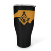 North Carolina Square & Compass Freemason symbol state map - 30oz Fat Tumbler