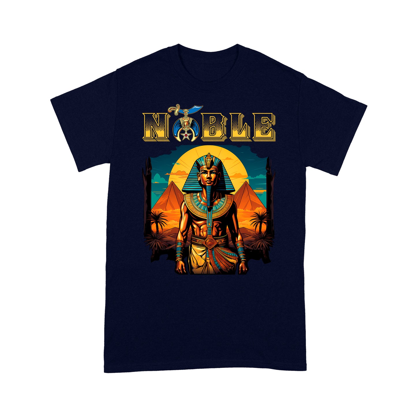 Shriner Egyptian Pharaoh King Tutankhamun Pyramids - T Shirt - MS230728_10