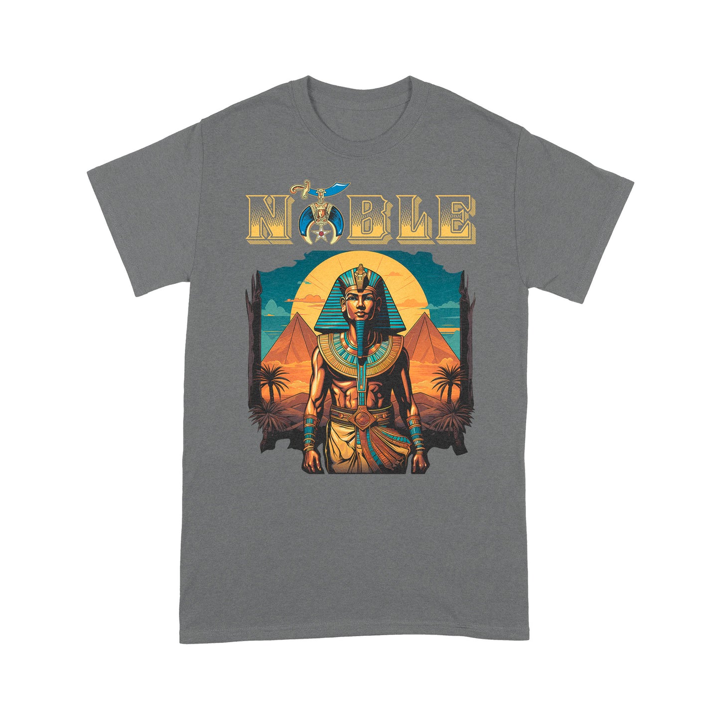 Shriner Egyptian Pharaoh King Tutankhamun Pyramids - T Shirt - MS230728_10