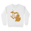 Michigan Freemason State Map Square & Compass Symbol - Sweatshirt