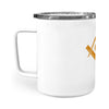 Vermont square & compass freemason symbol state map - Insulated Mug