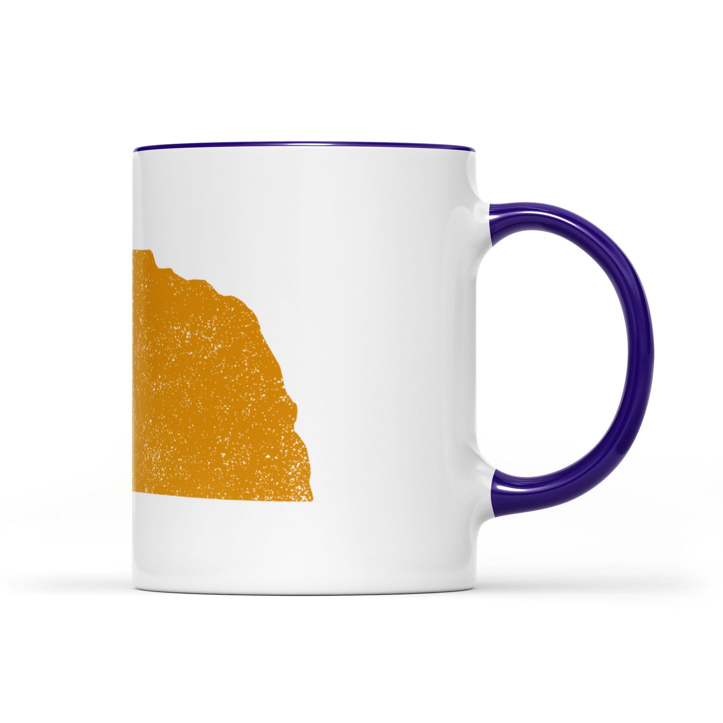 Nebraska square & compass freemason symbol state map - Accent Mug