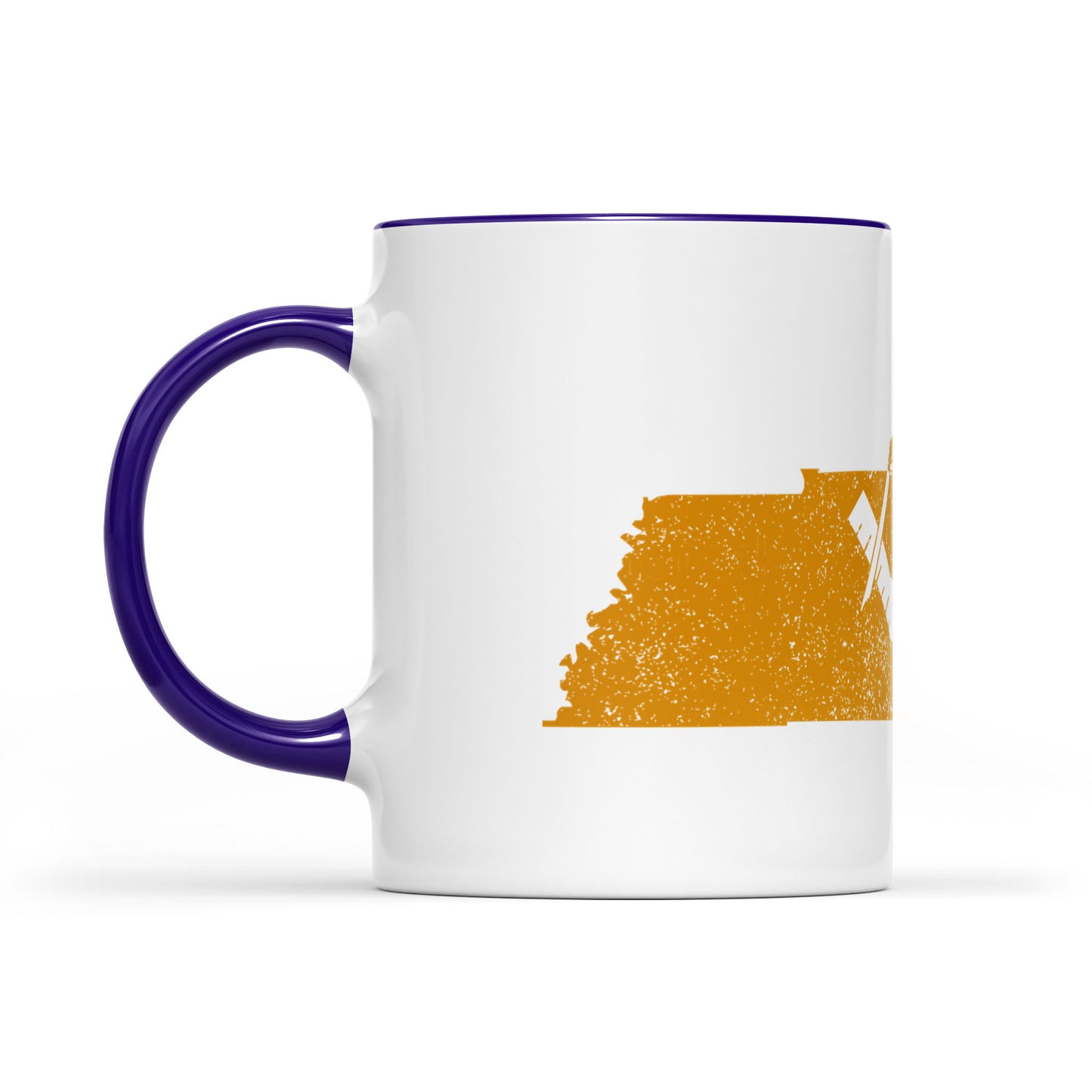 Tennessee square & compass freemason symbol state map - Accent Mug