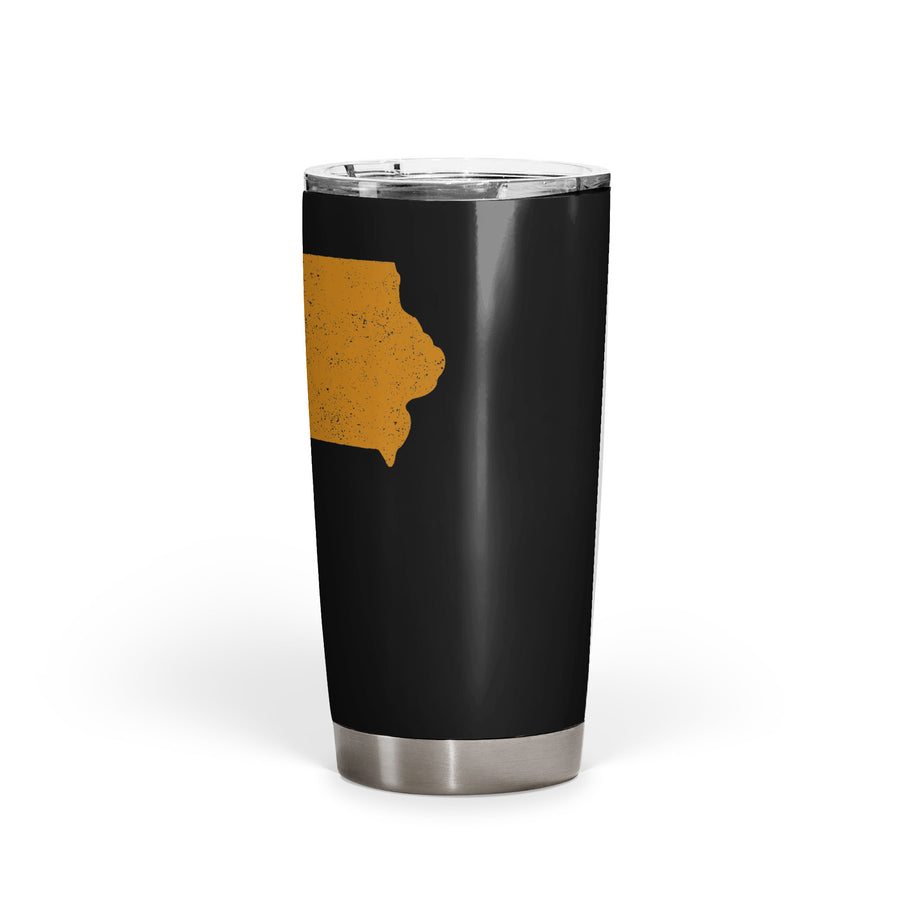 Iowa Square & Compass Freemason symbol state map - 20oz Fat Tumbler