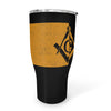 Wyoming Square & Compass Freemason symbol state map - 30oz Fat Tumbler