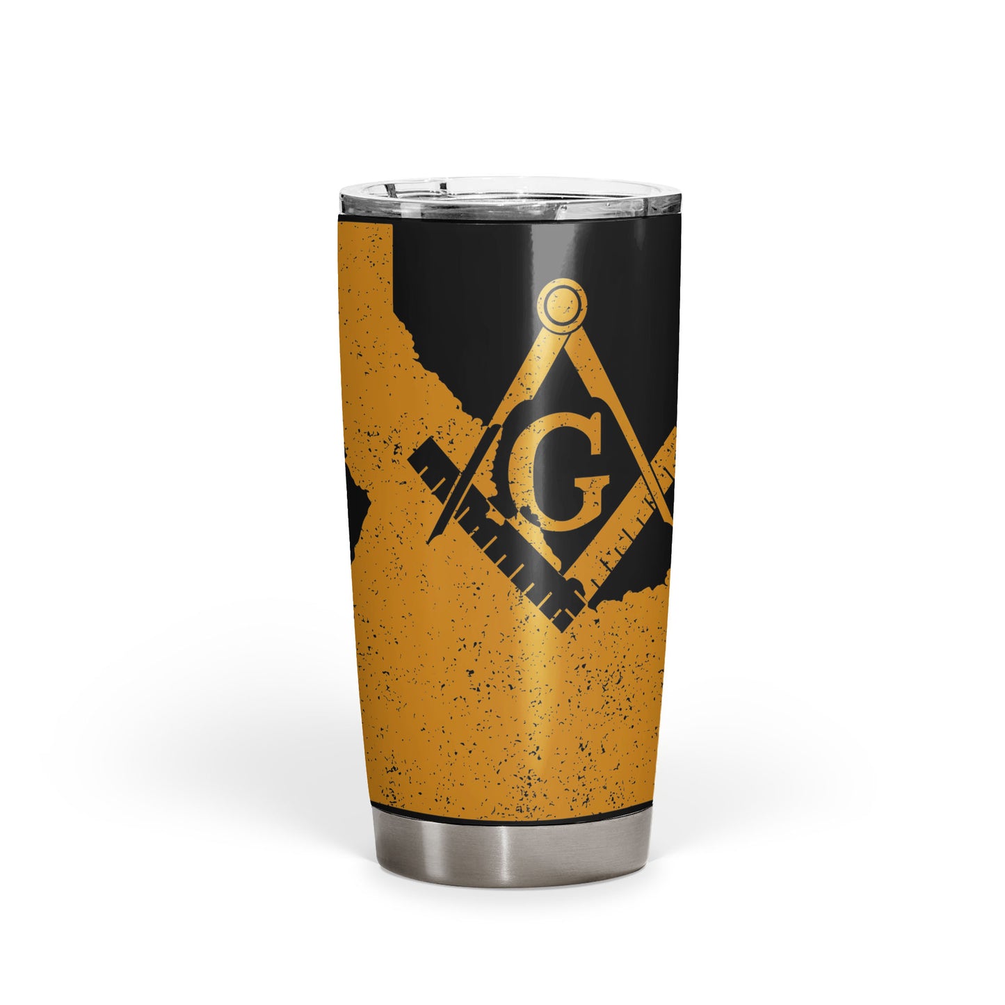 Idaho Square & Compass Freemason symbol state map - 20oz Fat Tumbler