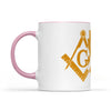 Arizona square & compass freemason symbol state map - Accent Mug