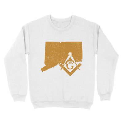 Connecticut Freemason State Square & Compass Symbol - Sweatshirt