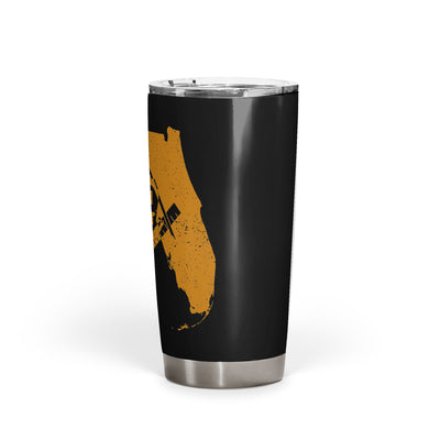 Florida Square & Compass Freemason symbol state map - 20oz Fat Tumbler