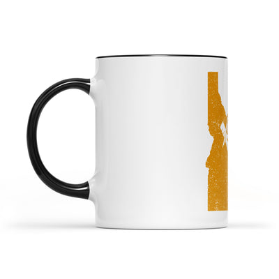 Idaho square & compass freemason symbol state map - Accent Mug