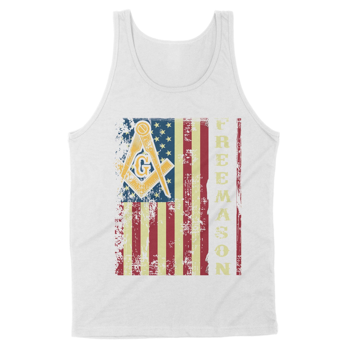 American Flag Freemason - Standard Tank