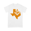 Texas Freemason State Map Square & Compass Symbol - T Shirt