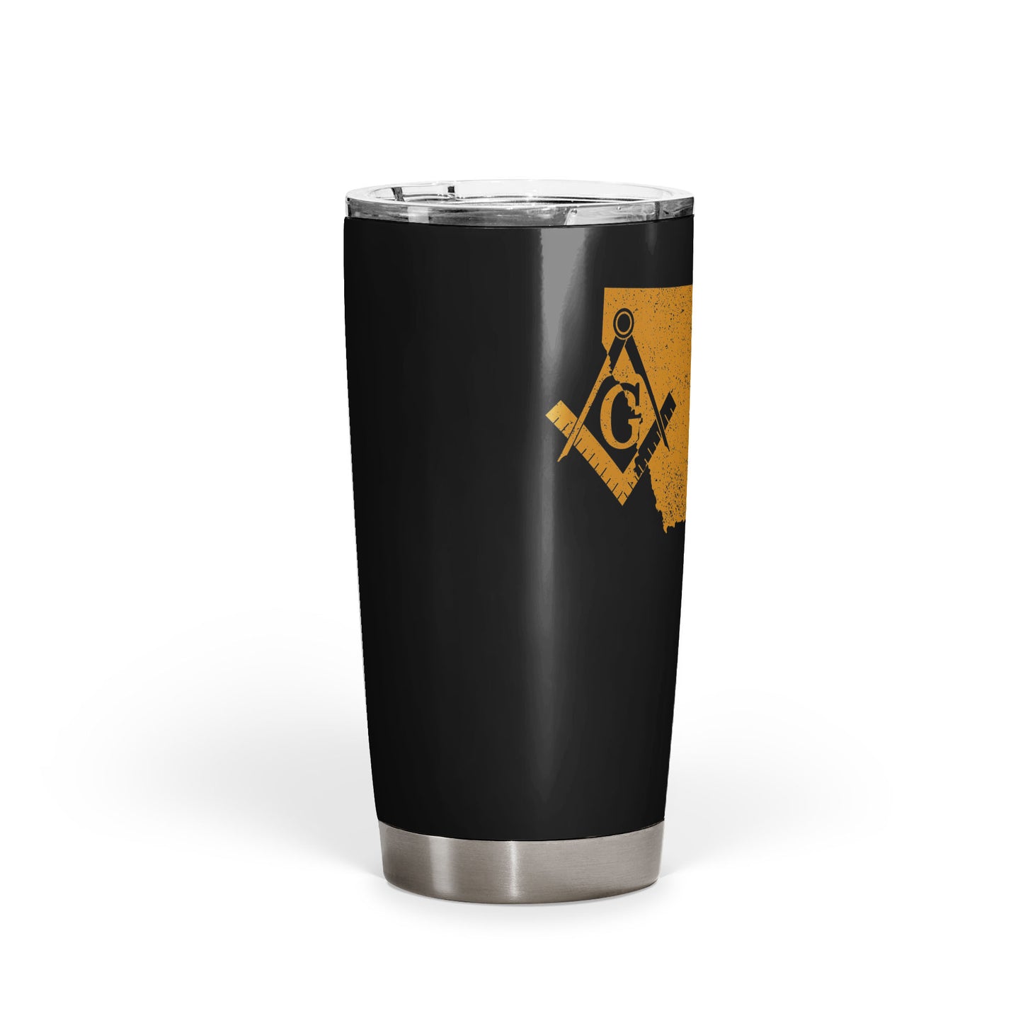 Montana Square & Compass Freemason symbol state map - 20oz Fat Tumbler