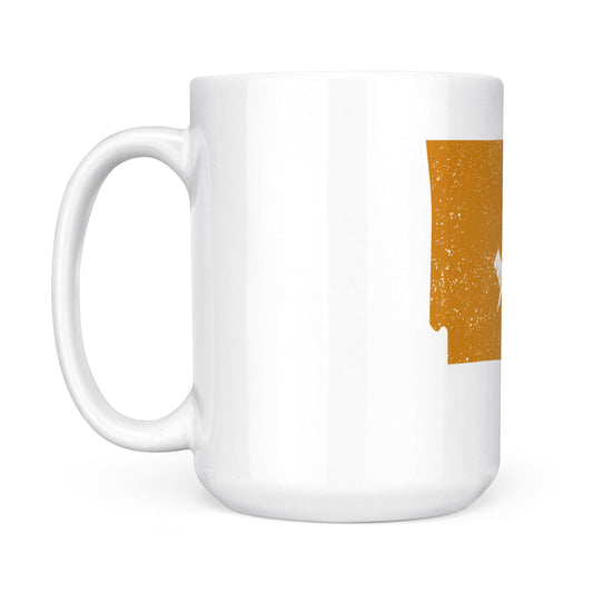Arkansas square & compass freemason symbol state map - White Mug