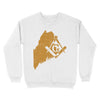 Maine Freemason State Map Square & Compass Symbol - Sweatshirt