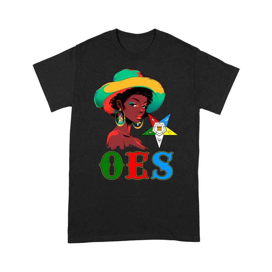 OES Black Beautiful Sister Floppy Wide - Brimmed Hat FATAL - T Shirt - OES230710_08