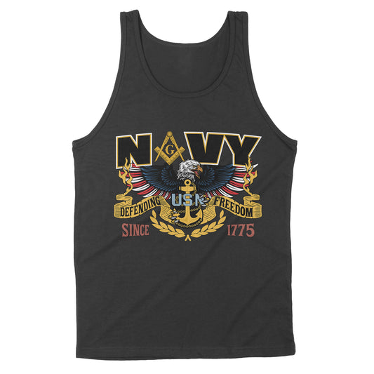 Navy Since 1775 Freemason - Standard Tank