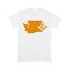 Washington Freemason State Map Square & Compass Symbol - T Shirt