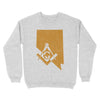 Nevada Freemason State Map Square & Compass Symbol - Sweatshirt