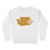 Washington Freemason State Map Square & Compass Symbol - Sweatshirt