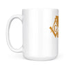 Missouri square & compass freemason symbol state map - White Mug