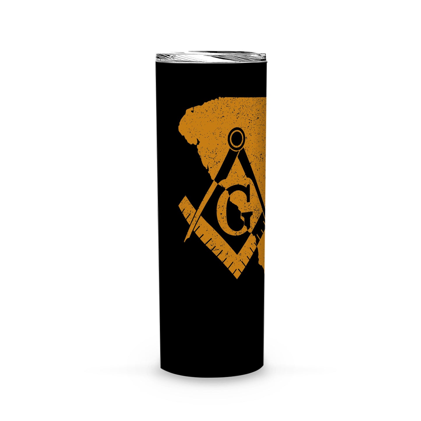 South Carolina Square & Compass Freemason symbol state map -Skinny Tumbler