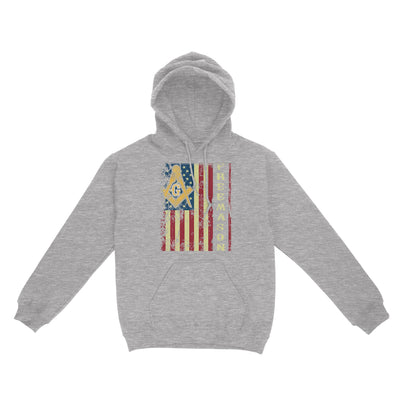 American Flag Freemason - Hoodie