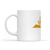 Virginia square & compass freemason symbol state map - White Mug