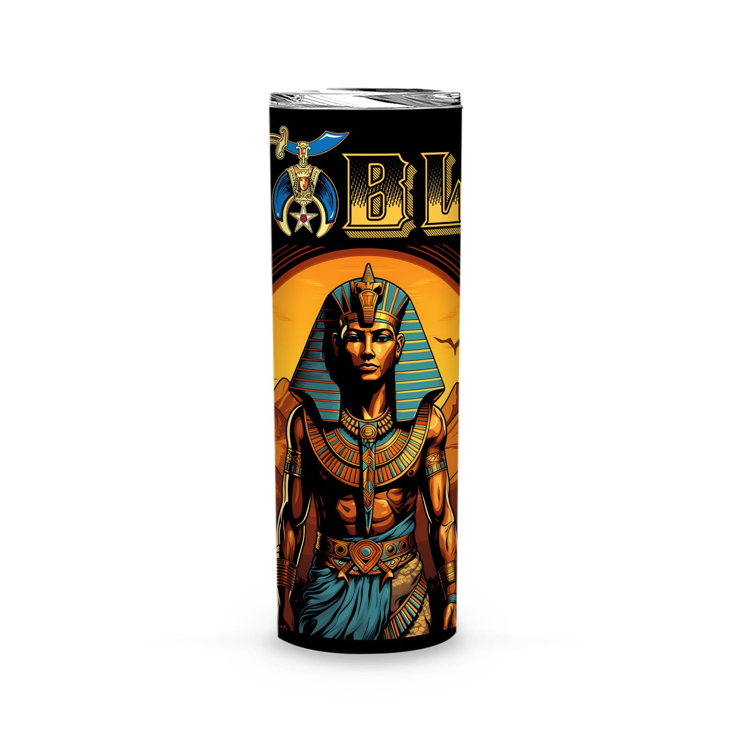 Shriner Egyptian Pharaoh King Tutankhamun - Skinny Tumbler - MS230728_11