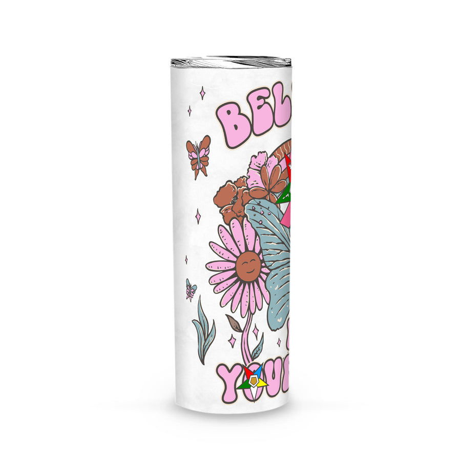 OES Believe In Yourself Breast Cancer Awareness FATAL - Skinny Tumbler - OES230703_02