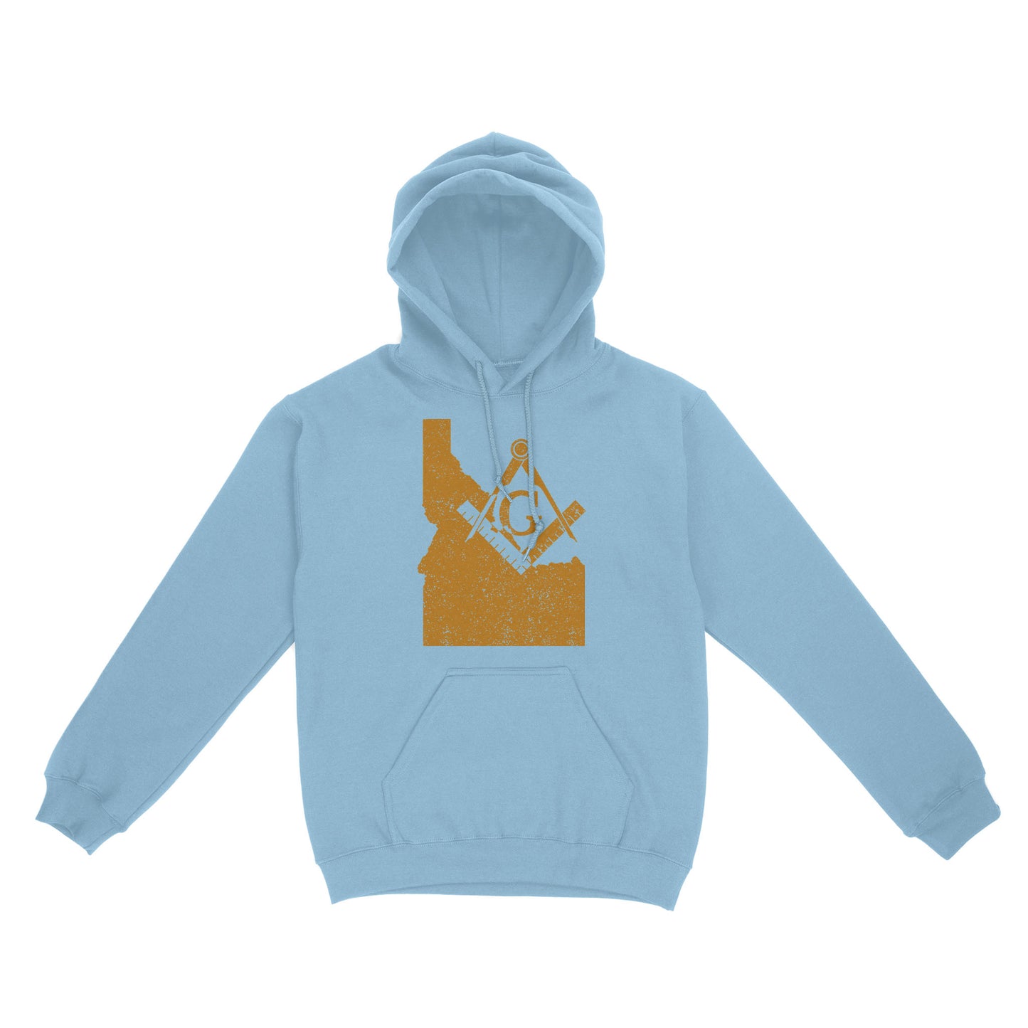 Idaho Freemason State Map Square & Compass Symbol - Hoodie