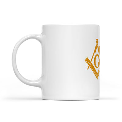 Arizona square & compass freemason symbol state map - White Mug