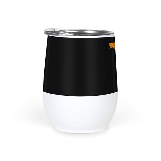 Florida Square & Compass Freemason symbol state map - Wine Tumbler