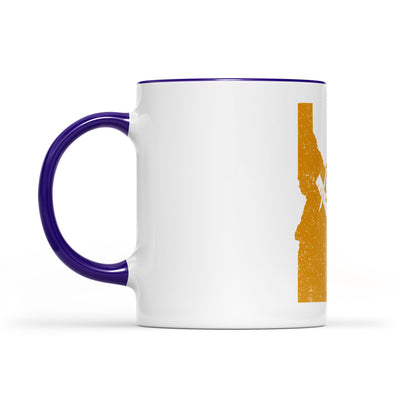 Idaho square & compass freemason symbol state map - Accent Mug