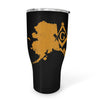 Alaska Square & Compass Freemason symbol state map - 30oz Fat Tumbler