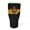 Tennessee Square & Compass Freemason symbol state map - 30oz Fat Tumbler