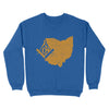 Ohio Freemason State Map Square & Compass Symbol - Sweatshirt