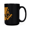 Arkansas square & compass freemason symbol state map - Black Mug