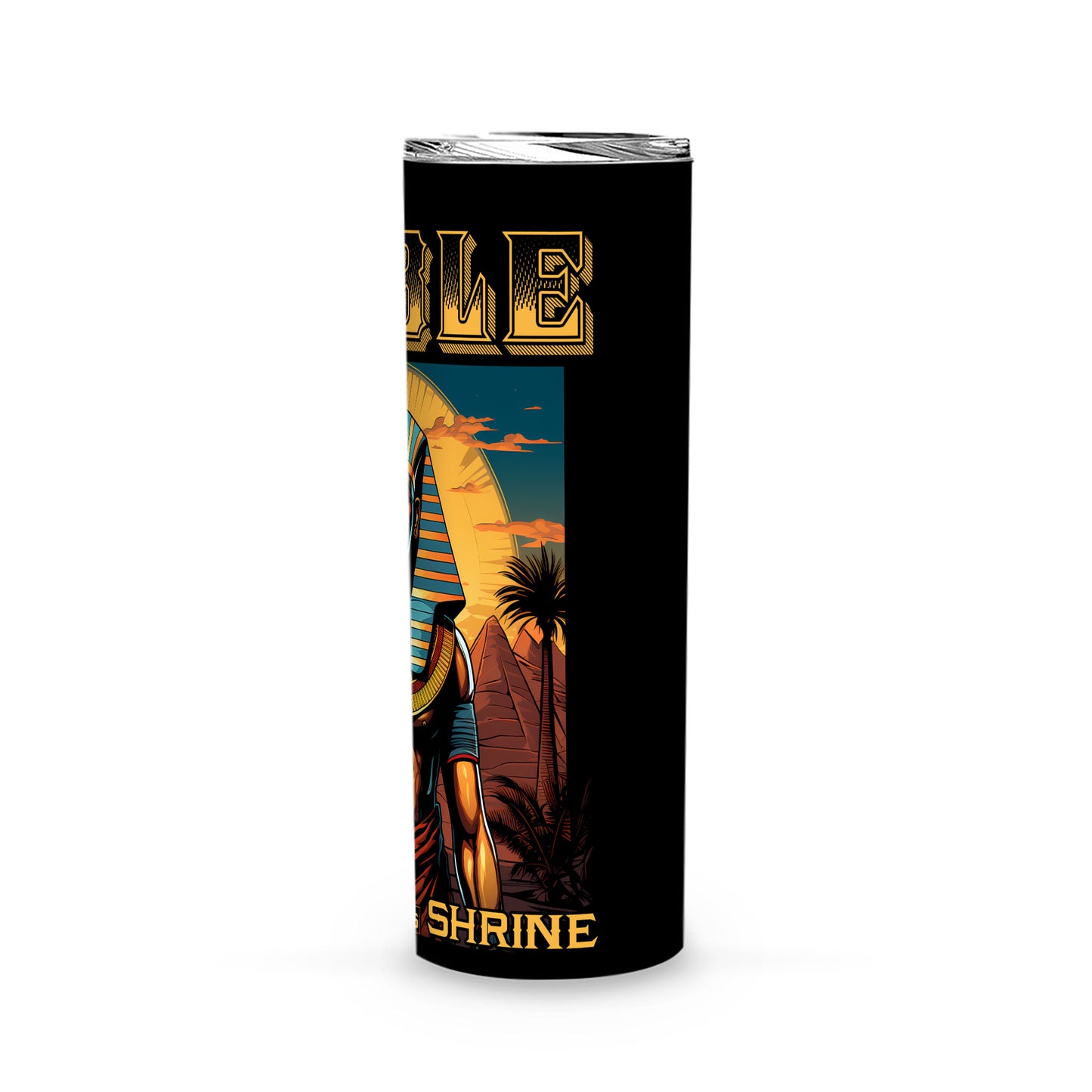 Shriner Pharaoh King Pyramid Tutankhamun AEAONMS - Skinny Tumbler - MS230728_15b